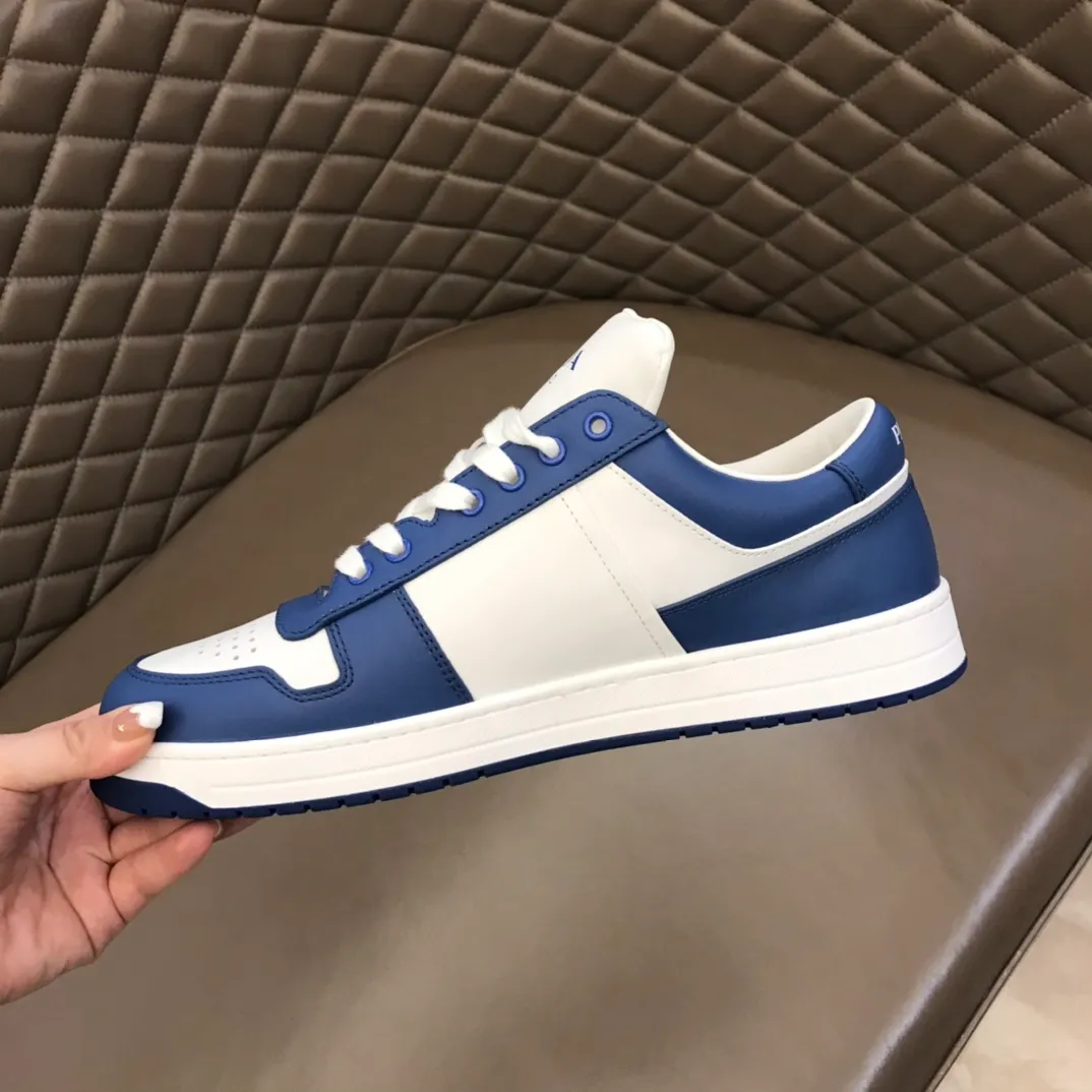 P380 Yuan 38-45 Prada Prada’s new men’s leather sports shoes, the highest version on the market, any comparison is welcome🆚! The original leather has excellent texture and is super high-end! Fetal sheep net lining imported from Italy, removable pad! Luxurious materials and fine workmanship, highly recommended!
